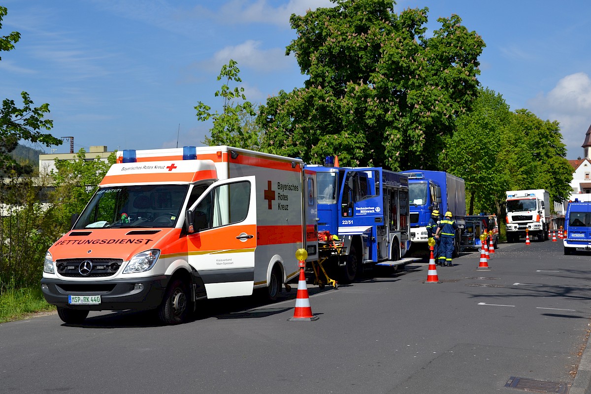 BRK und THW Lohr verzahnen Technische und Medizinische Rettung