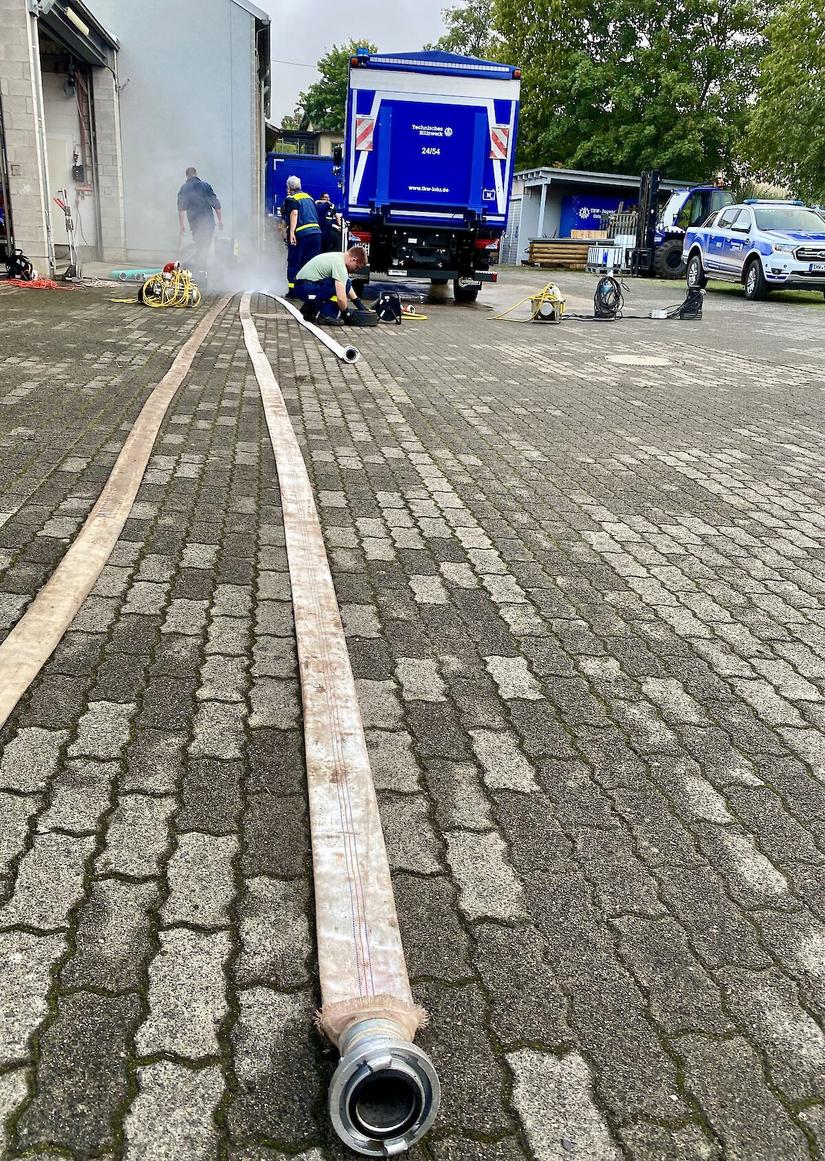 Lange Einsatznacht für unsere THW-Kräfte - Unwetter in Frammersbach